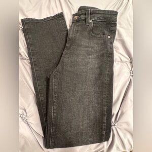 AG Saige High Rise Straight Black/Grey Wash Jeans - New without tags